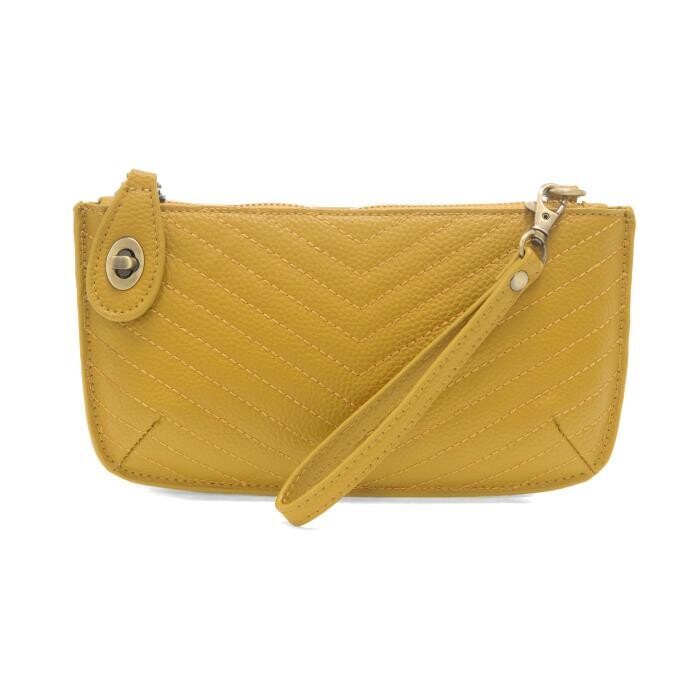 Joy Quilted Clutch Mustard 