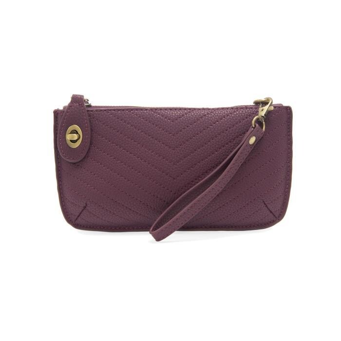 Joy Quilted Clutch Plum