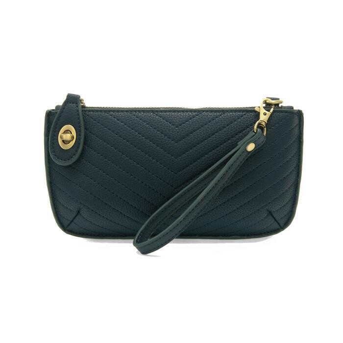 Joy Quilted Clutch Dark Teal
