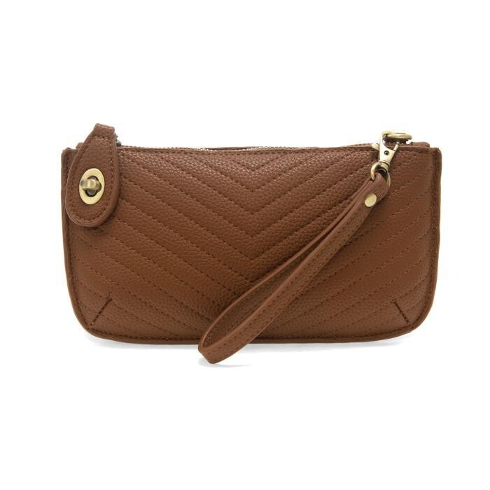Joy Quilted Clutch Caramel