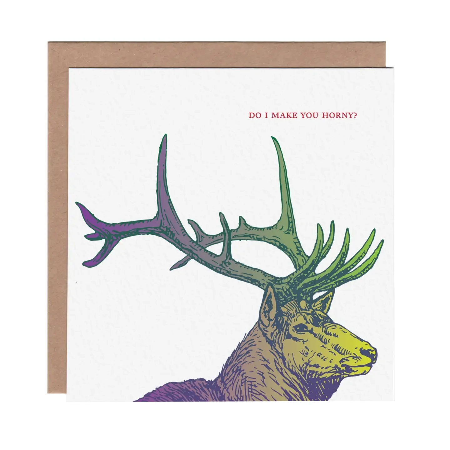 Horny Elk Card
