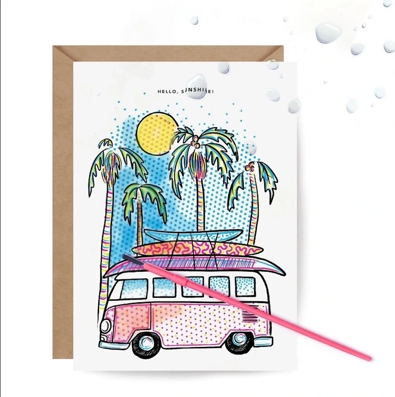 Paint w/Water Surfer Card