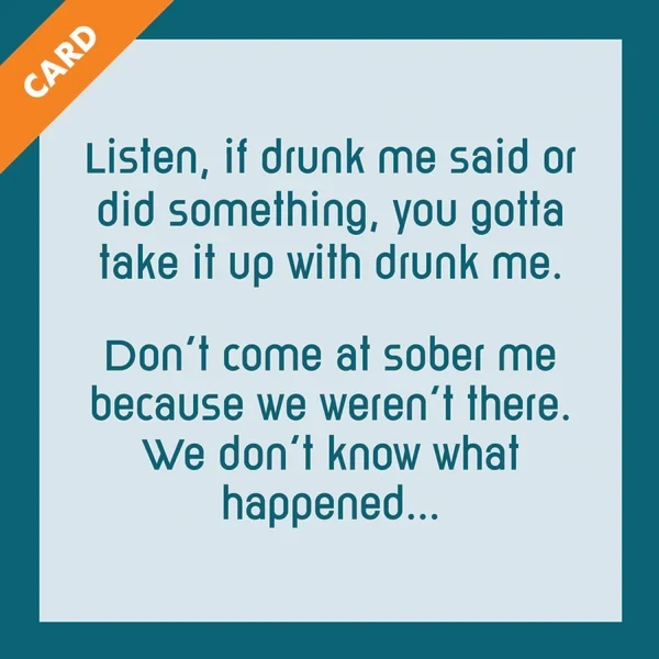 Drunk Me Card