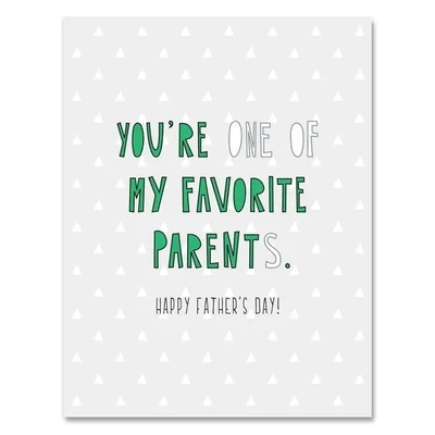 Favorite Parent Father Card