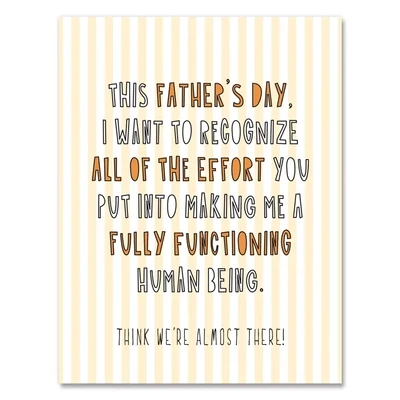 Father's Day Effort Card
