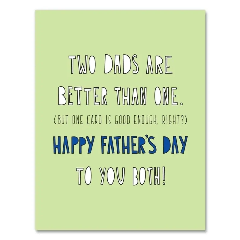 Two Dads One Card
