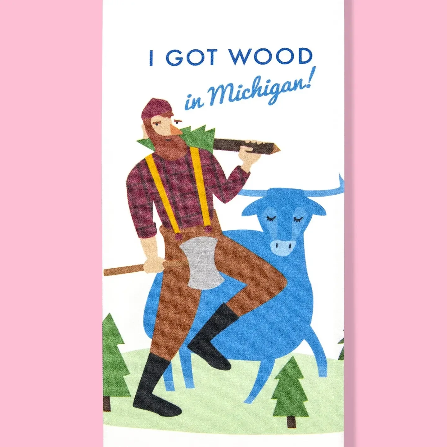Got Wood Michigan Dishtowel