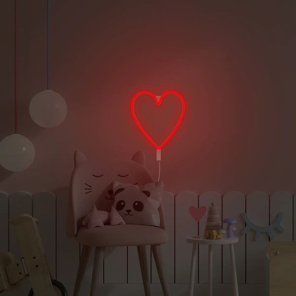 Red Heart LED Light