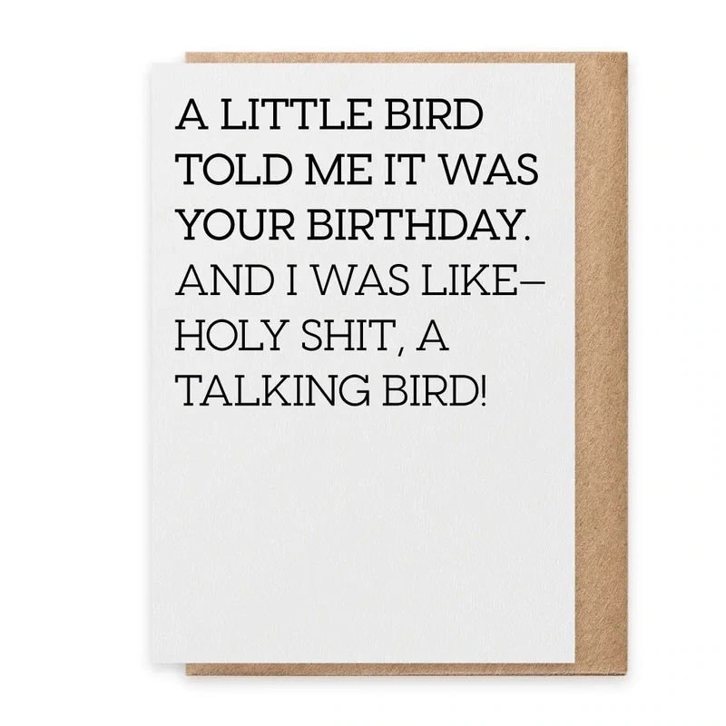 A Little Bird Card