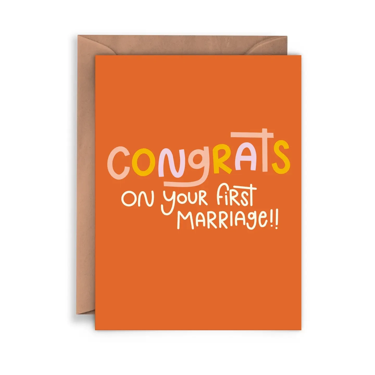 Congrats on First Marriage Card