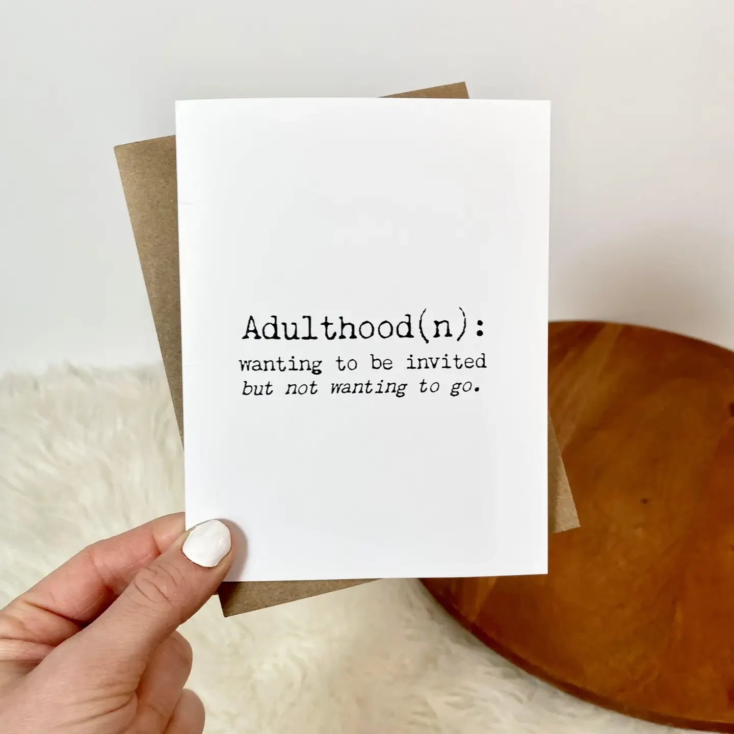 Adulthood Birthday Card