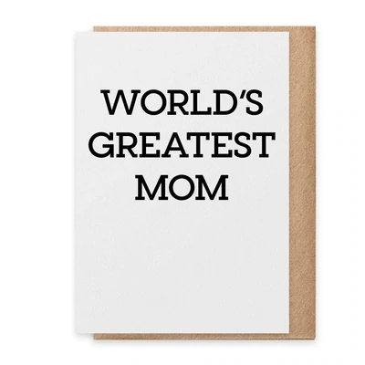World&#39;s Greatest Mom Card