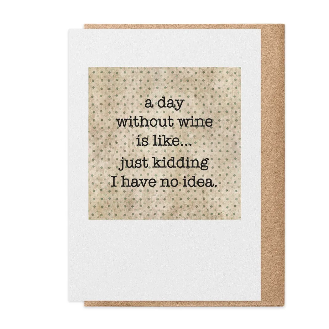Day Without Wine Card