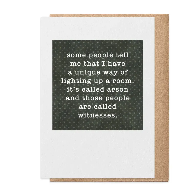 Arson Card