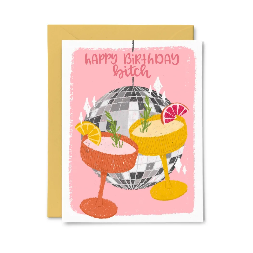 Disco Ball Birthday Card