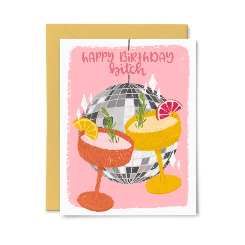 Disco Ball Birthday Card