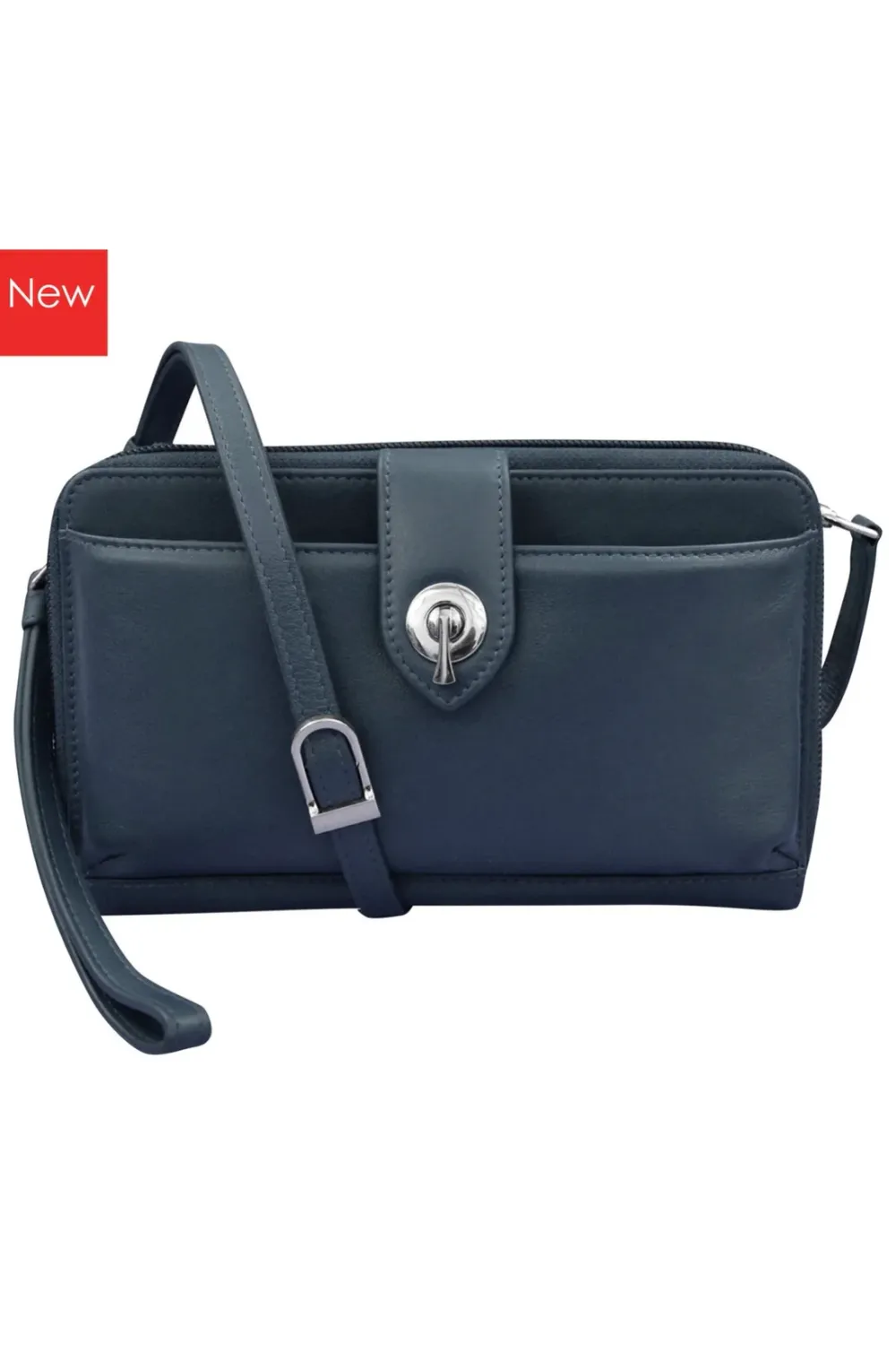 Navy Front Pocket Phone Bag