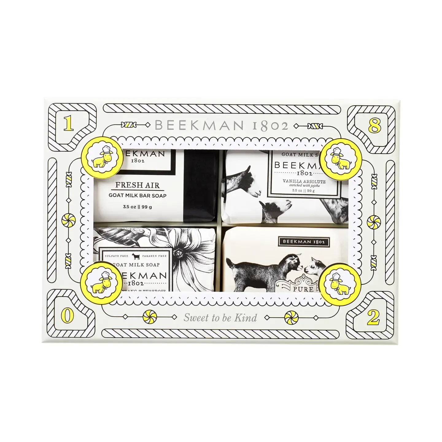 Beekman Soap Sampler: FA, VA,  YY, Pure 