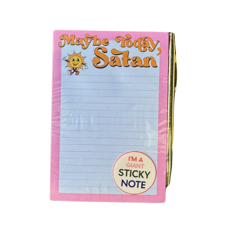 Maybe Today Satan Sticky Notepad