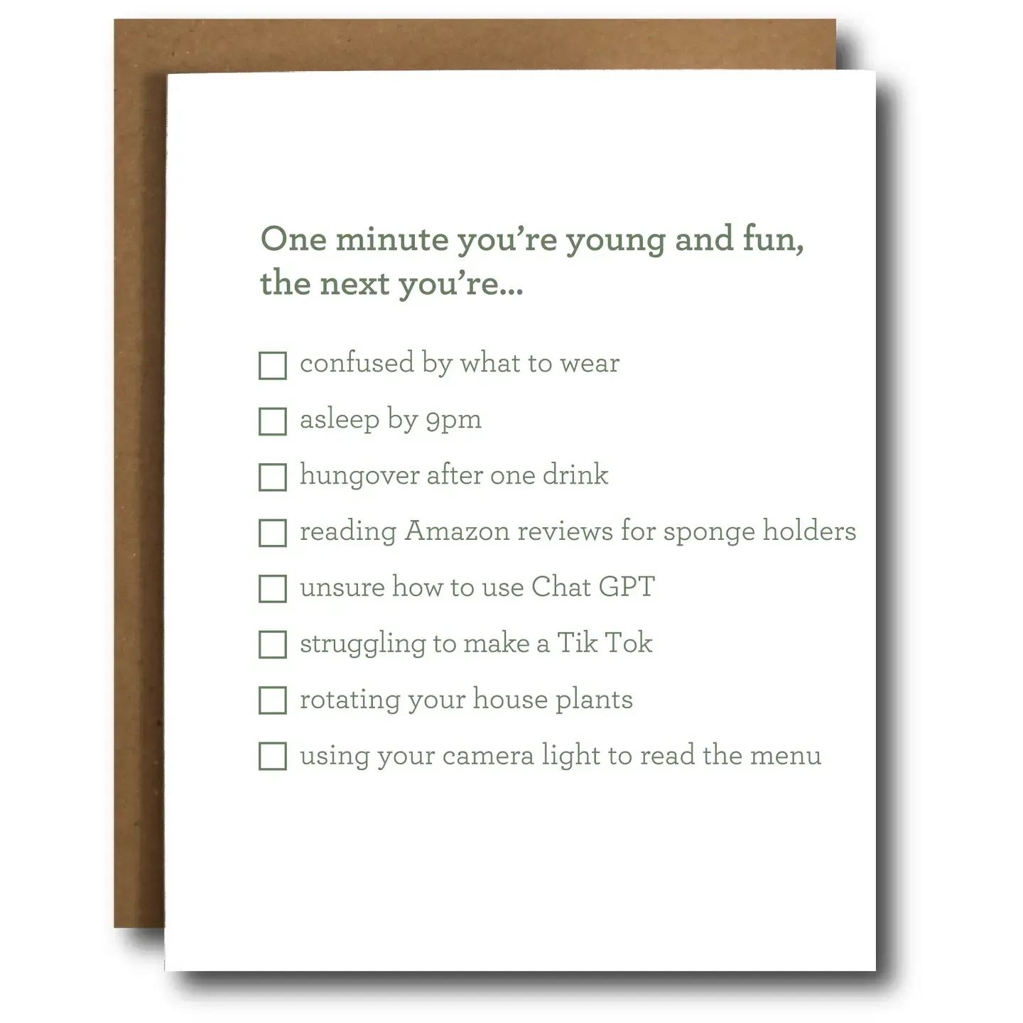 Young and Fun Birthday Card