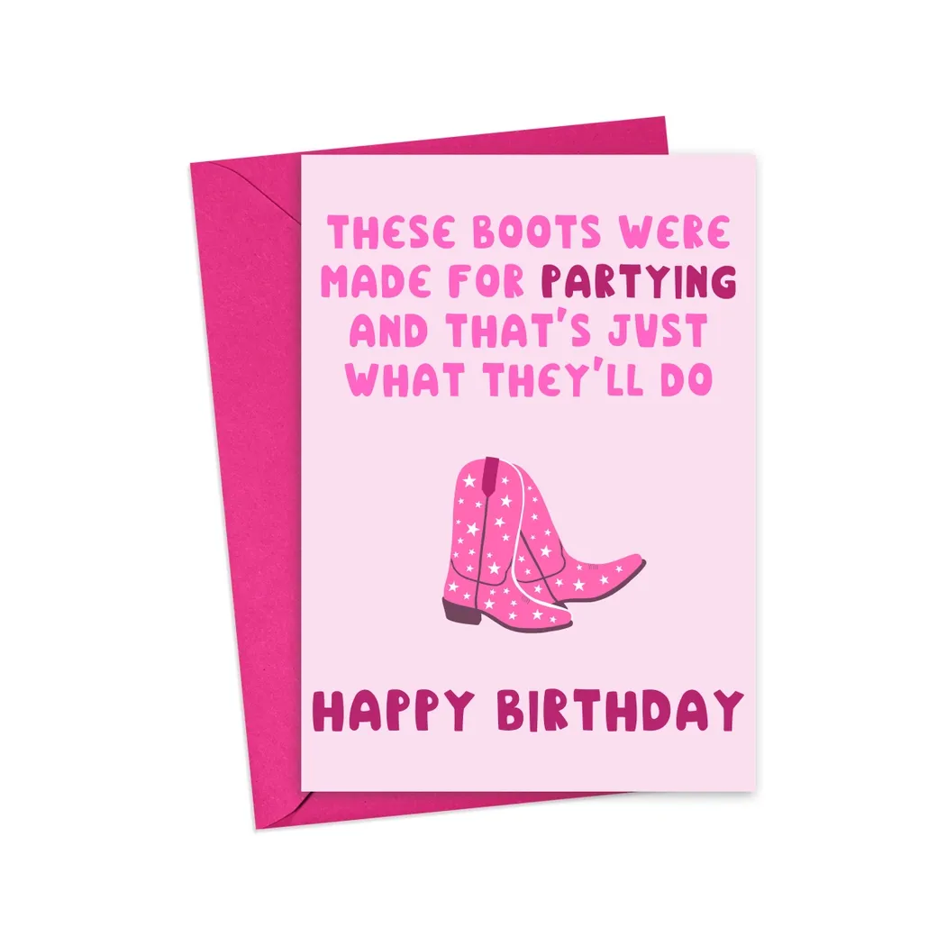 Party Boots Card