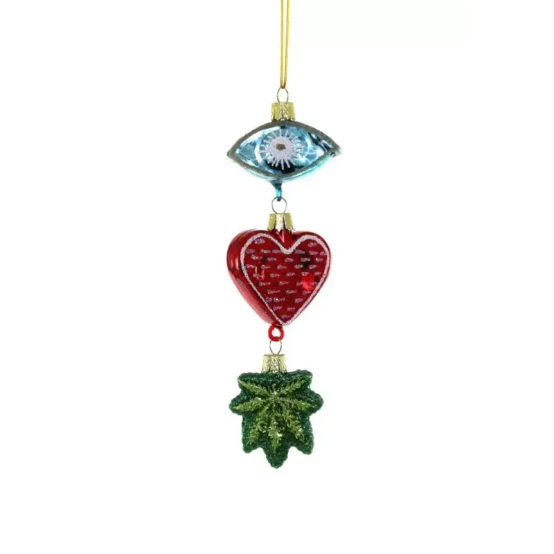 I Heart Weed Ornament 