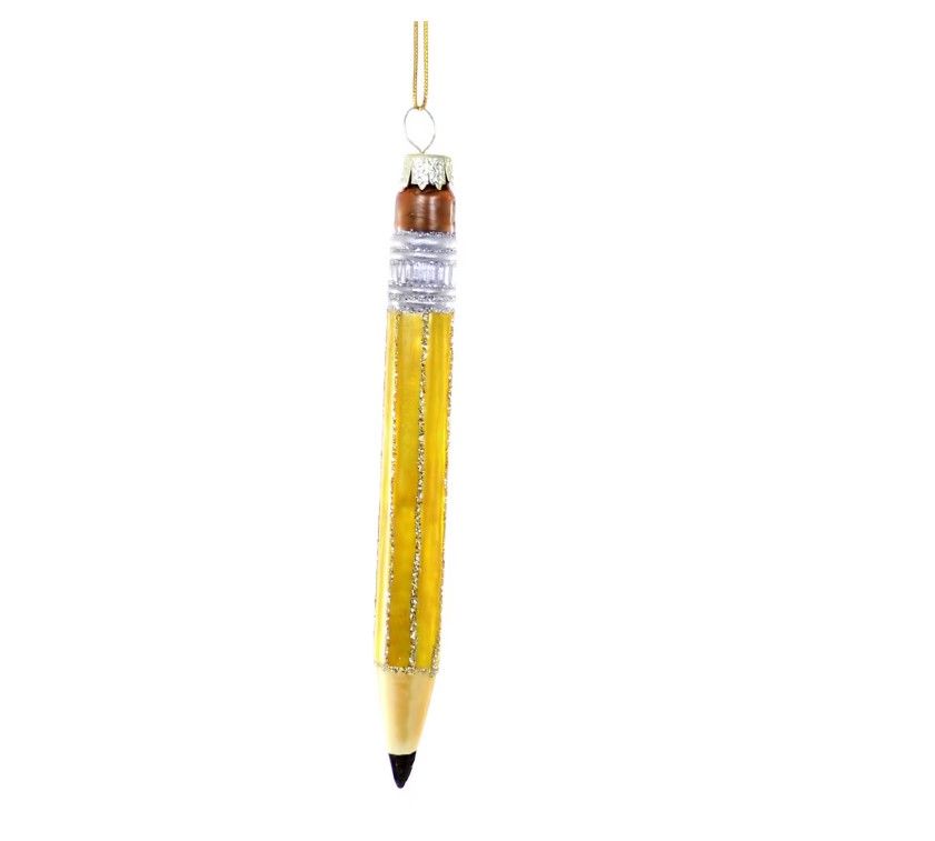 Sparkly Pencil Ornament 