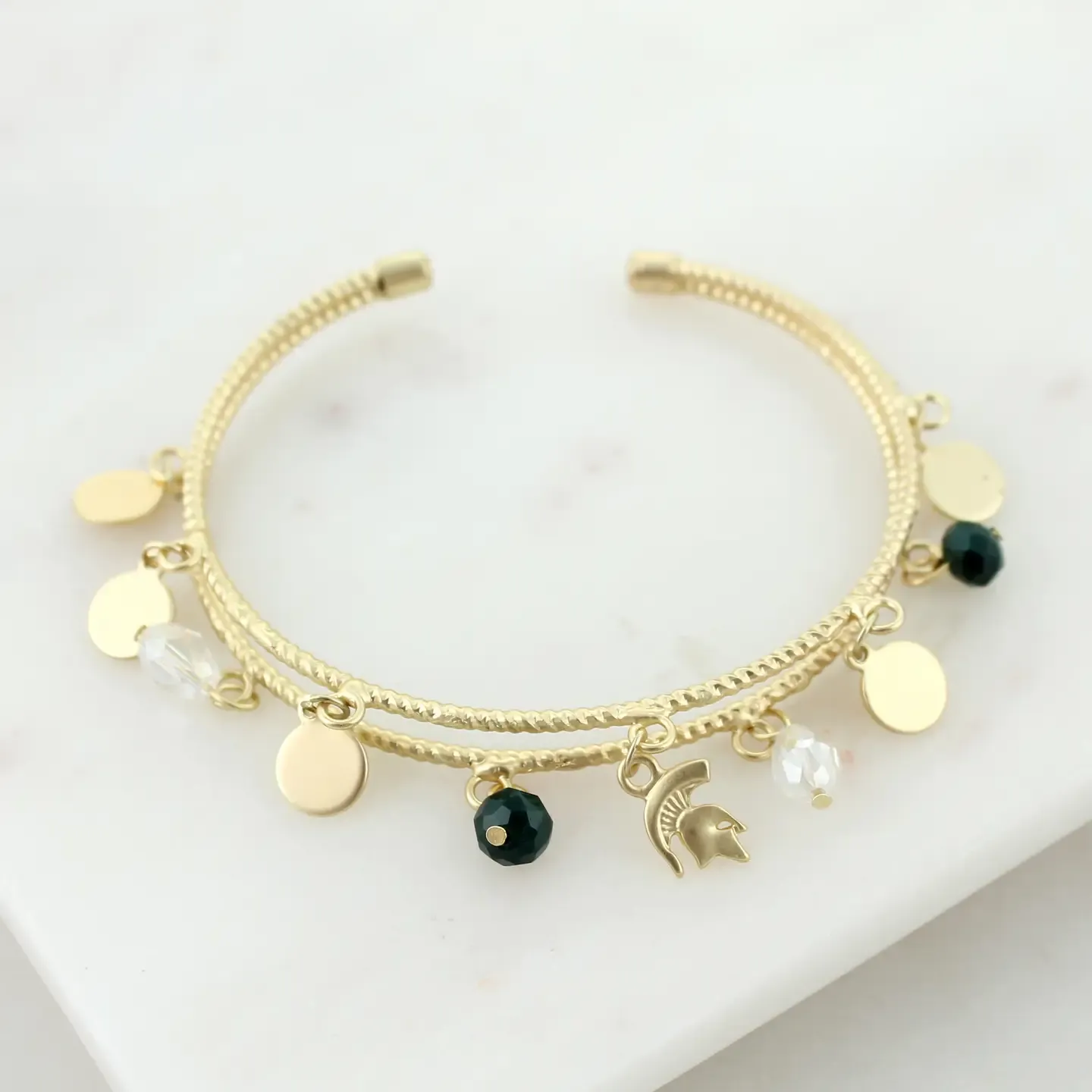 MSU Gold Cuff Bracelet