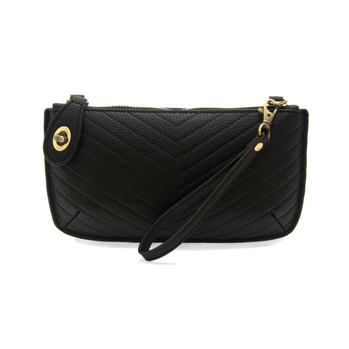Joy Quilted Black Clutch 