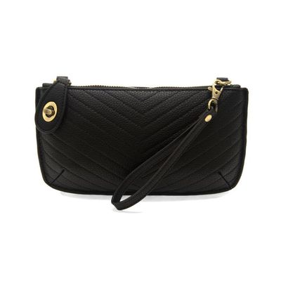 Joy Quilted Black Clutch 