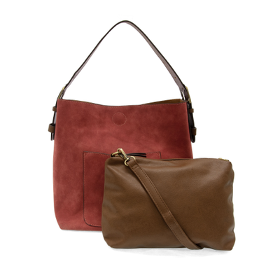 Joy Rust Suede Hobo