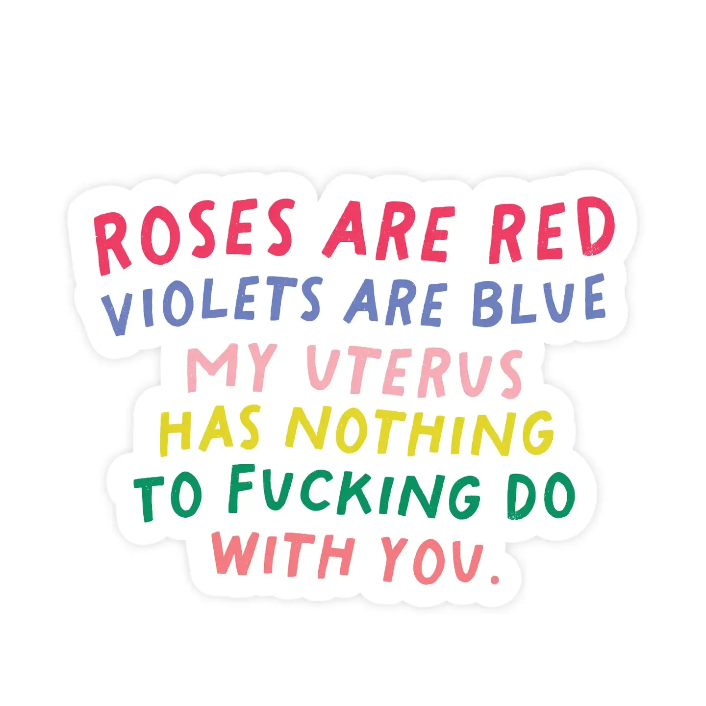 Roses are Red Sticker