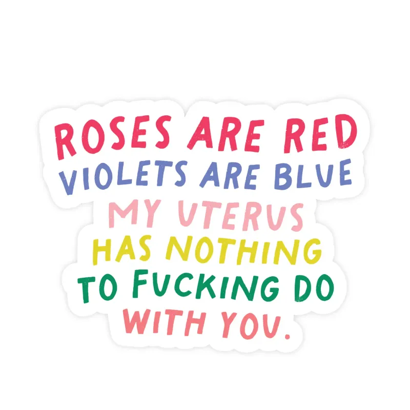 Roses are Red Sticker