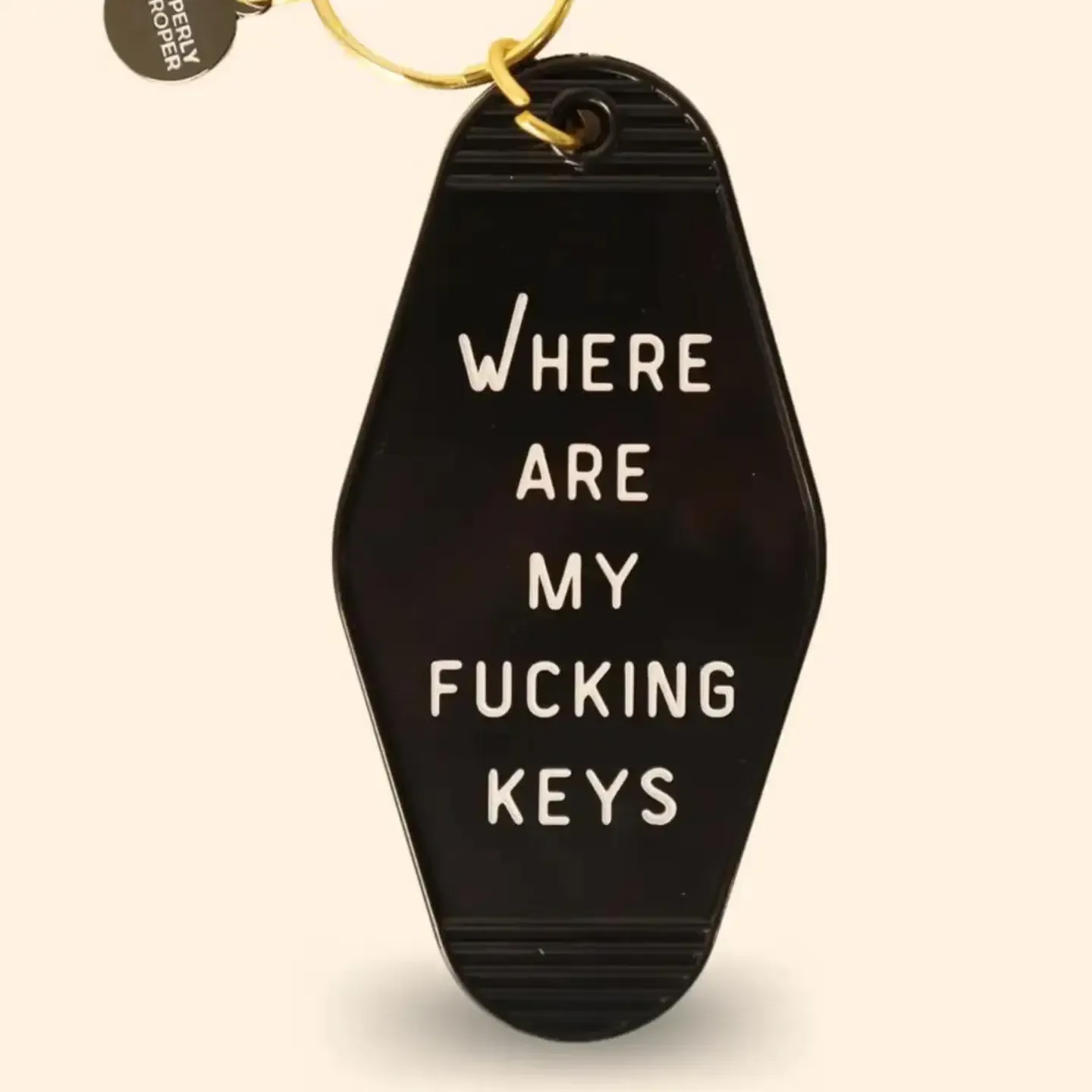 Where Are My Keys Motel Keychain