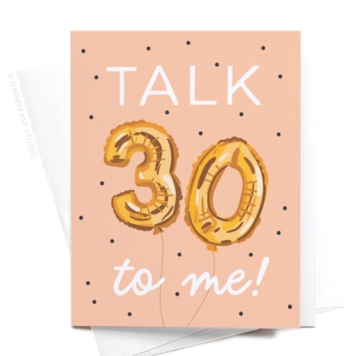 Talk 30 To Me Card Talk 30 To Me Card