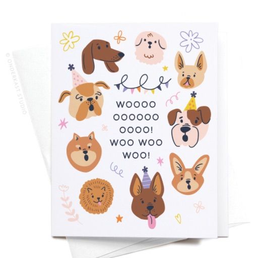 Woo! Dogs Birthday Card