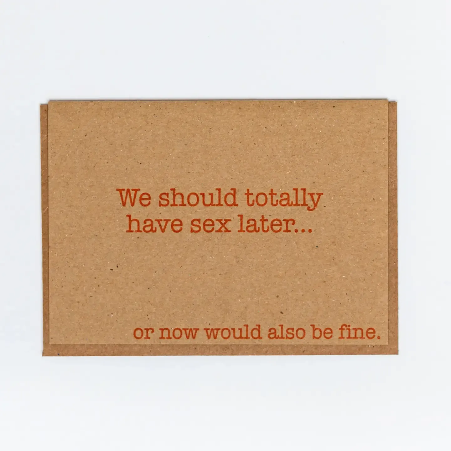 Sex Later Card