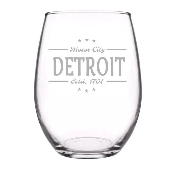 Motor City Wine Glass