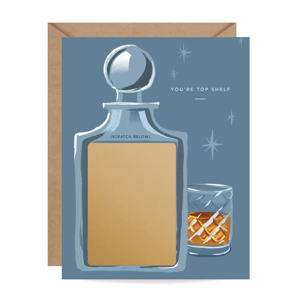 Scratch Off Bourbon Card