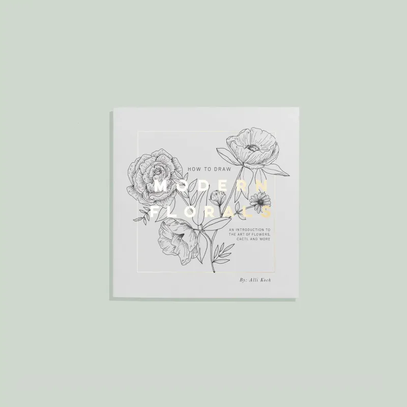 Mini Modern Florals Coloring