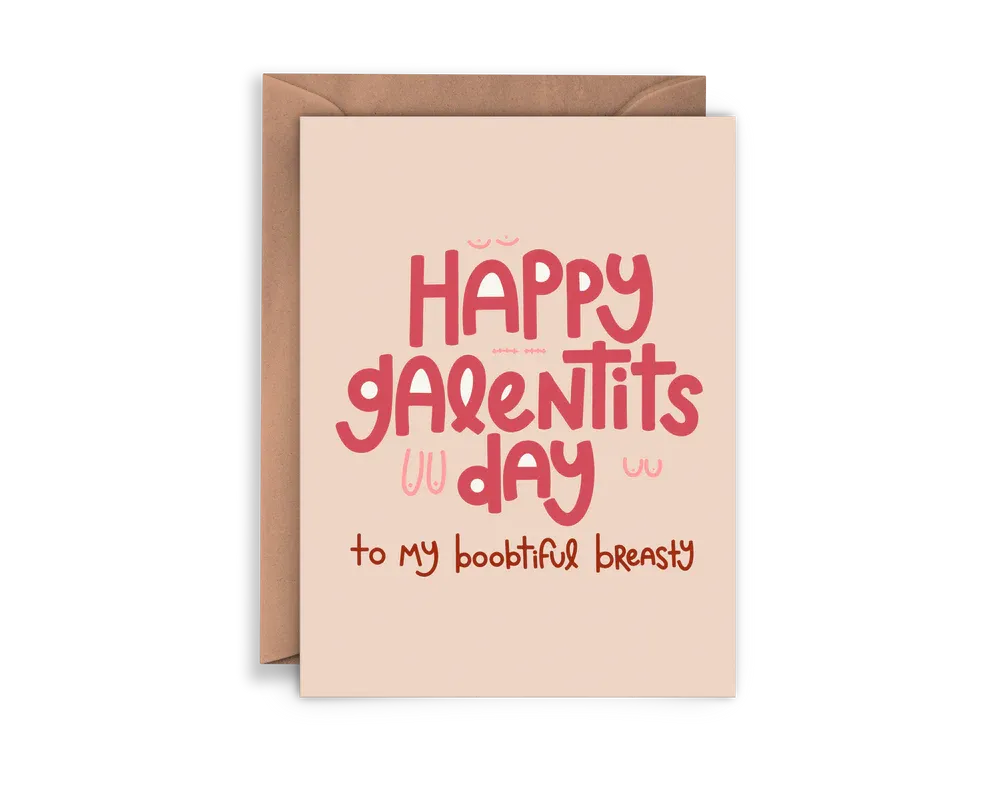 Boobiful Breasty Galentine Card