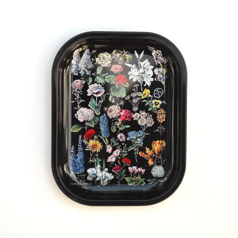 Metal Fluers Trinket Tray