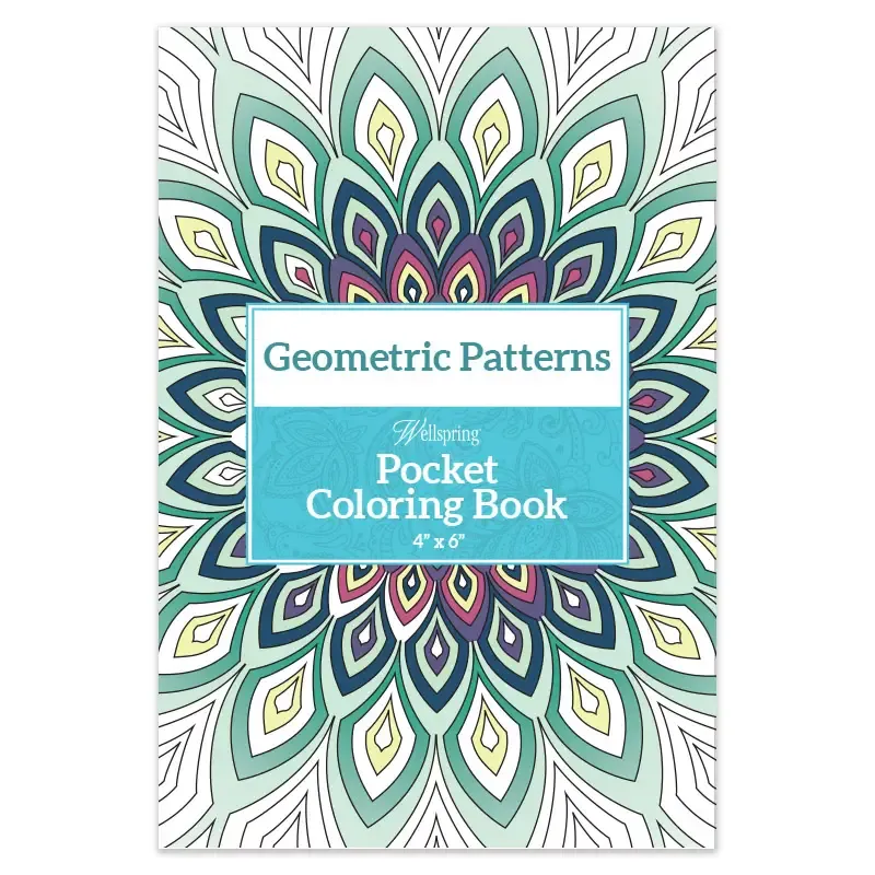 Geometric Pocket Coloring Book