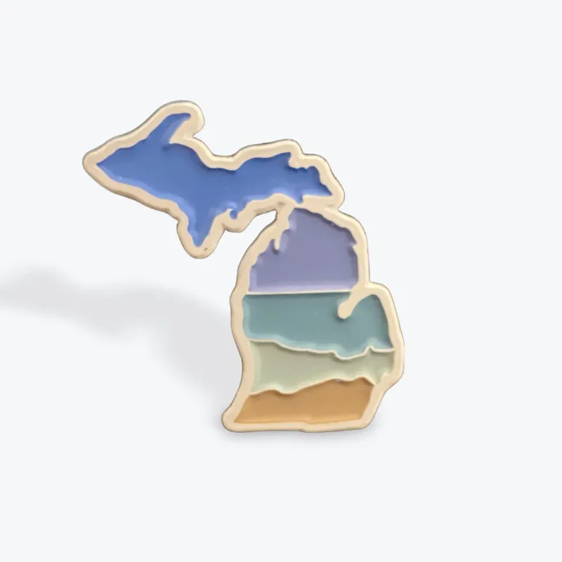 MI Beach Pin