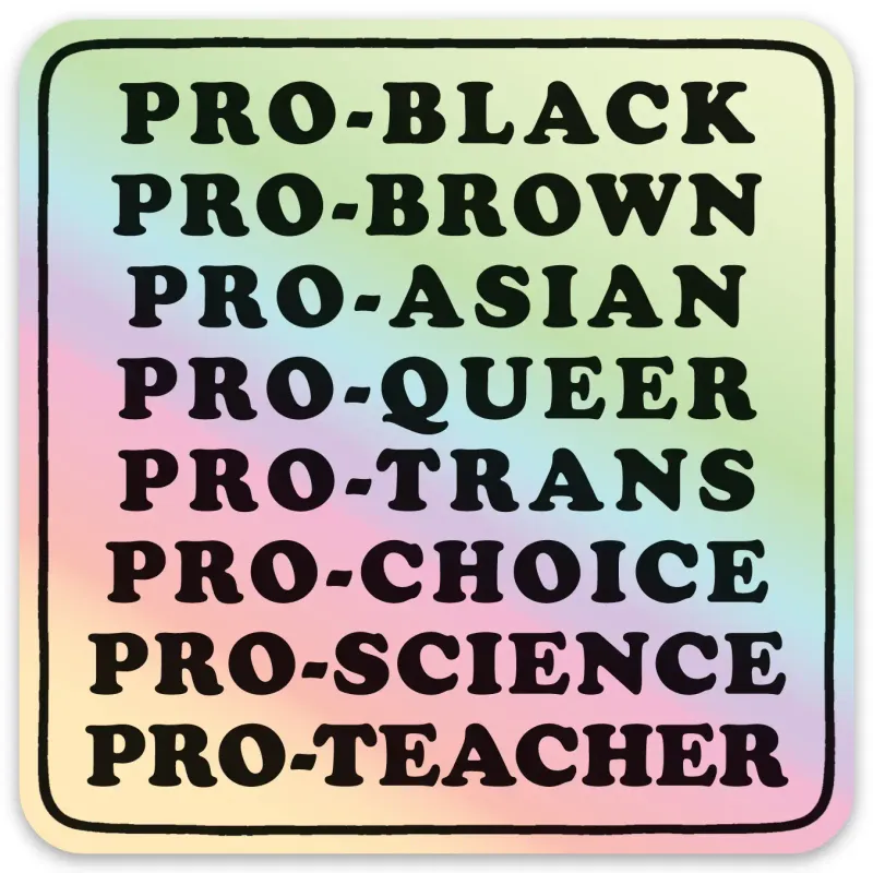 Pro Equality Holographic Sticker 