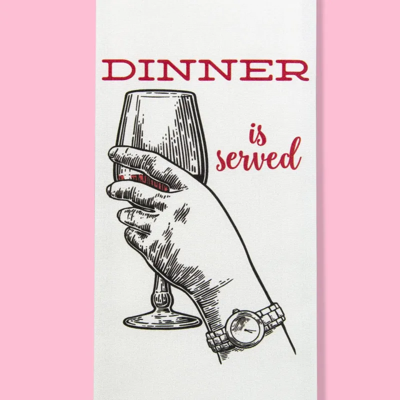 Dinner is Served Dishtowel