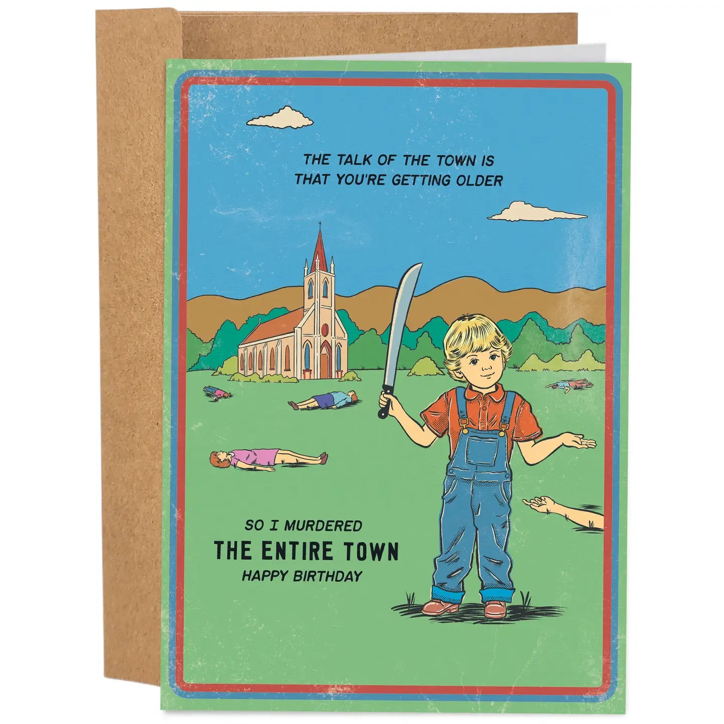 Entire Town Birthday Card