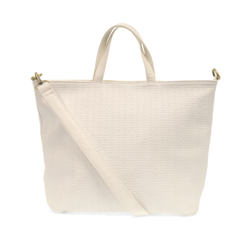 Joy Woven White Shopper