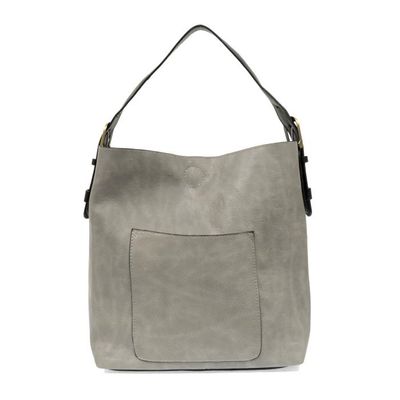 Joy Grey Hobo Black Handle