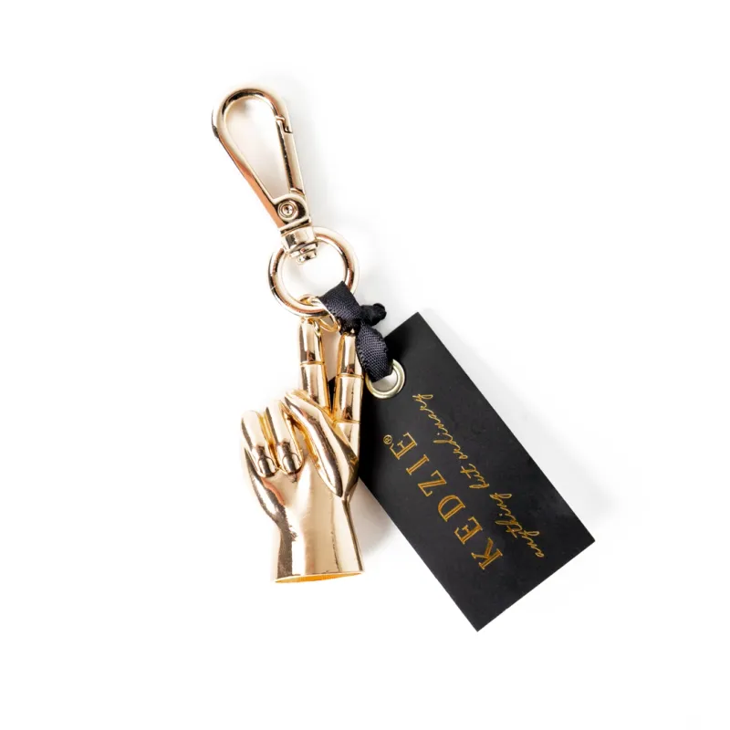 Peace Sign Bag Charm